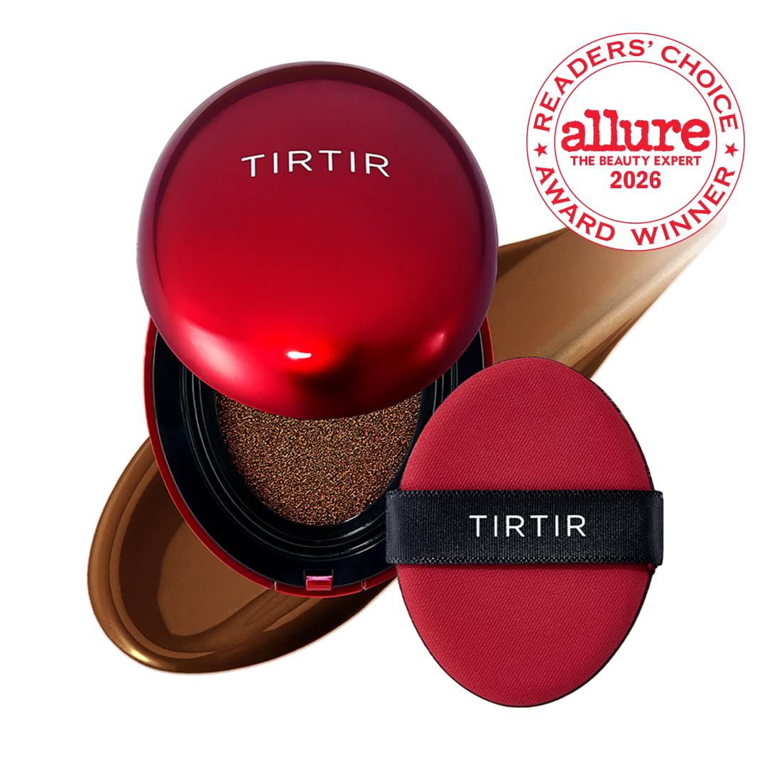 TIRTIR Mask Fit Red Cushion Foundation packaging with 40 shade range