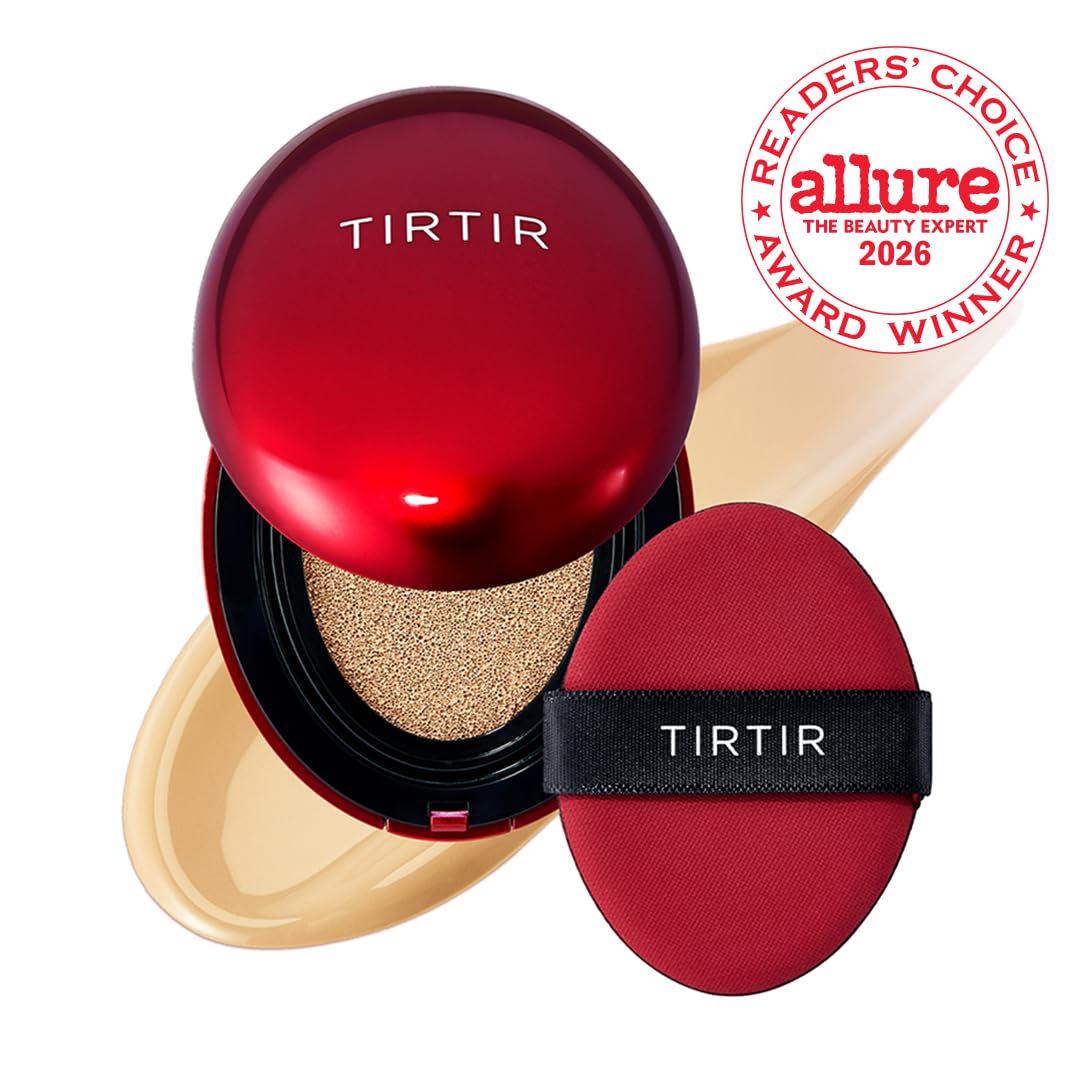 TIRTIR Mask Fit Red Cushion Foundation packaging with 40 shade range