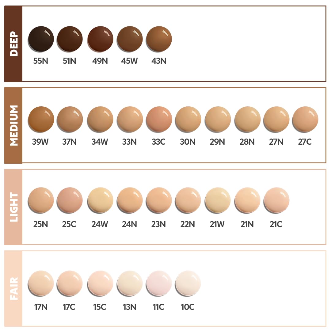 TIRTIR Mask Fit Red Foundation 15C application on model