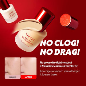 TIRTIR Mask Fit Red Foundation application on model