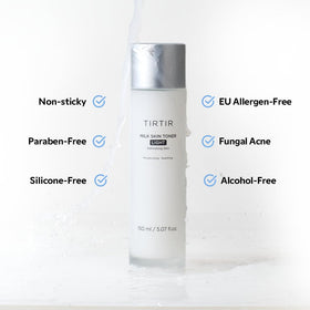 TIRTIR Milk Skin Rice Toner Light 150ml in lifestyle setting