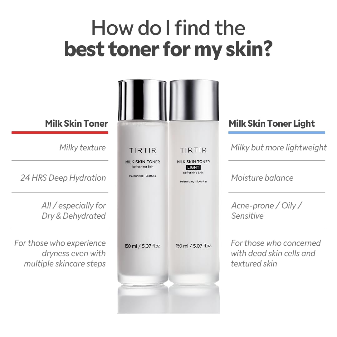 TIRTIR Milk Skin Toner Light 180g with chamomile flowers