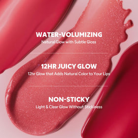 TIRTIR Mini Size Waterism Tinted Lip Gloss #15 Grapen applicator
