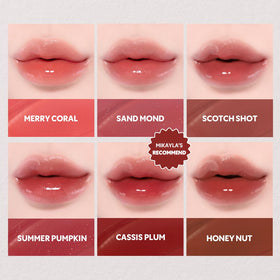 TIRTIR Mini Size Waterism Tinted Lip Gloss #15 Grapen texture close-up