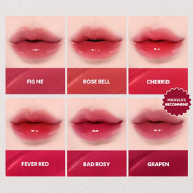 TIRTIR Mini Size Waterism Tinted Lip Gloss #15 Grapen with other makeup