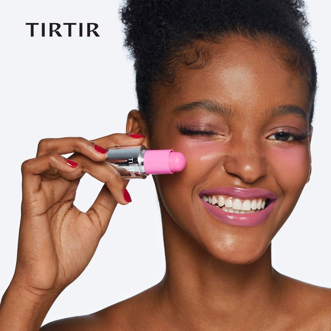 TIRTIR Mood Glider Lip & Blush Stick #05 Mulberry Potion swatch on skin