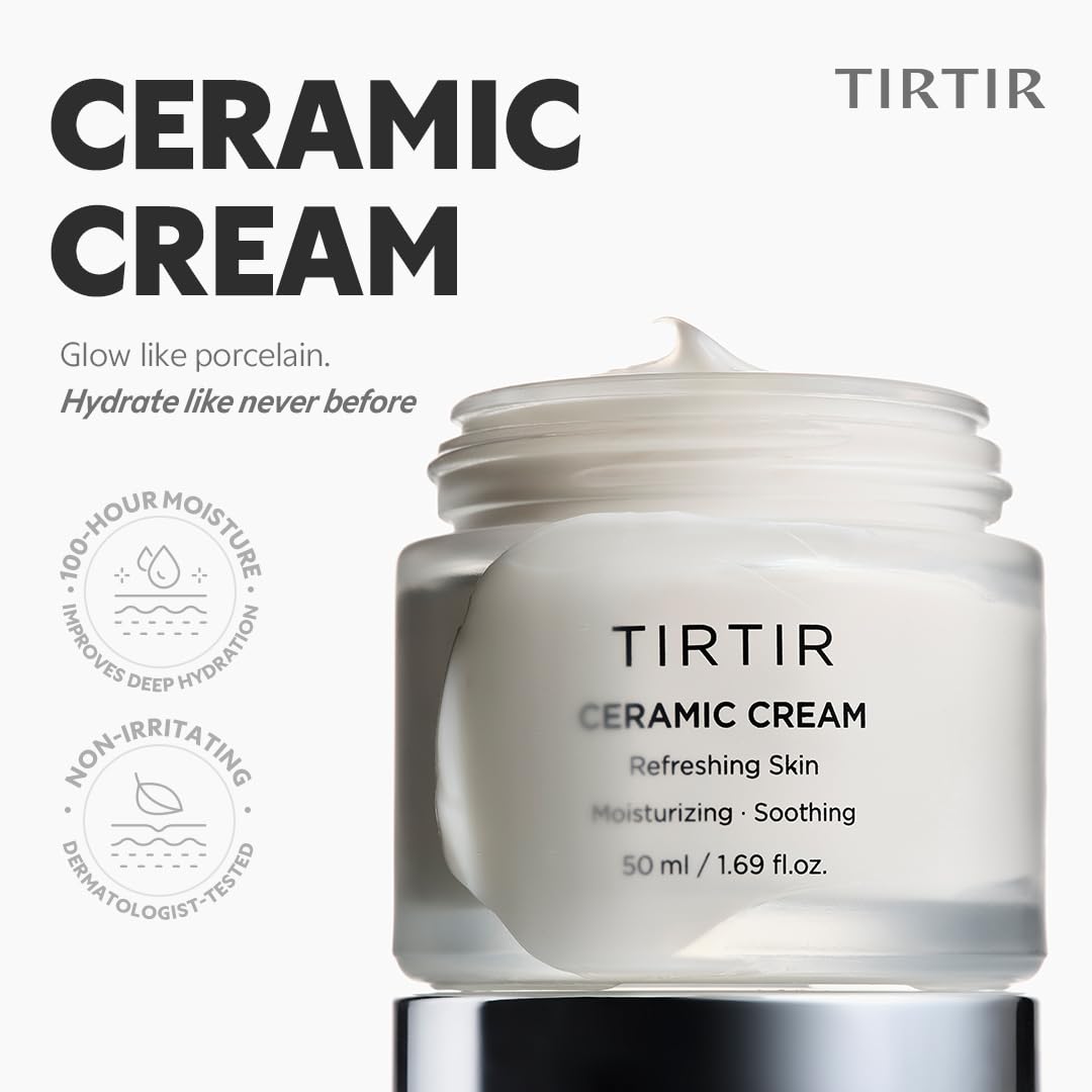 TIRTIR Natural Ceramide Cream application on skin