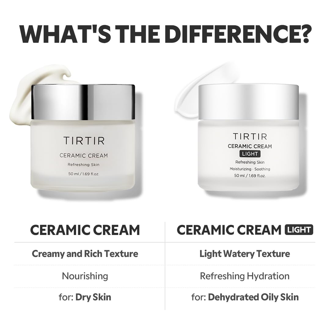 TIRTIR Natural Ceramide Cream in a bathroom setting