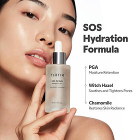 TIRTIR SOS Serum 1.69 fl.oz. with chamomile and witch hazel ingredients