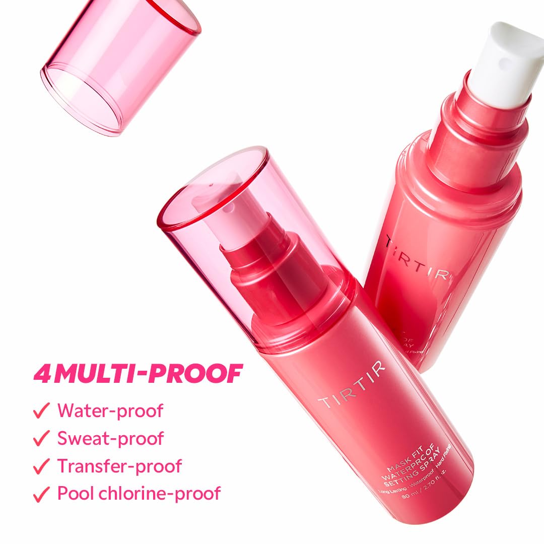 TIRTIR Waterproof Setting Spray side view with spray nozzle