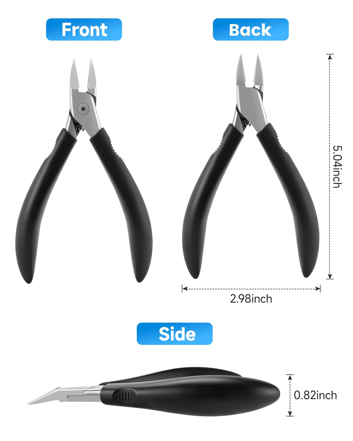 Tisojpod Nail Clippers next to other nail care tools
