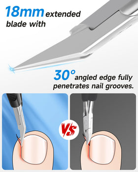 Tisojpod Nail Clippers side view showing ergonomic handle