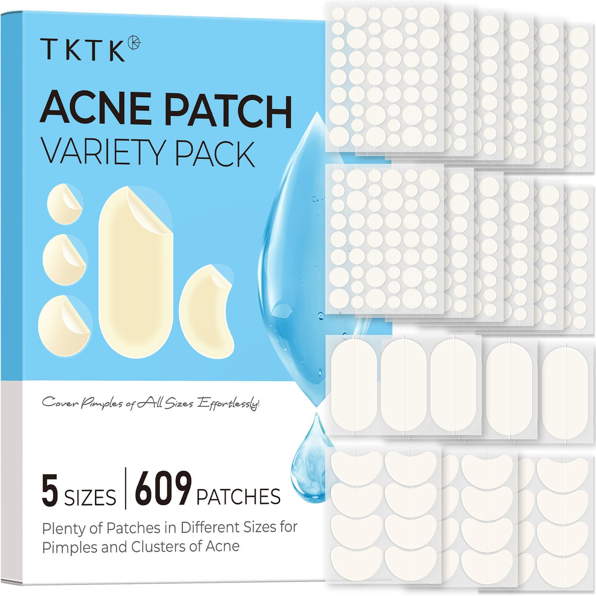TKTK 609 Count Pimple Patches front view packaging