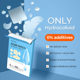 TKTK Hydrocolloid Pimple Patches variety pack side view