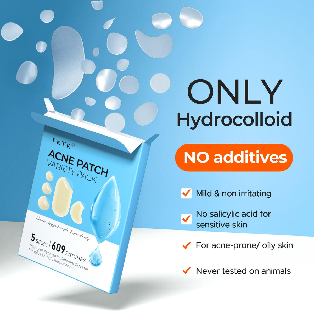 TKTK Pimple Patches in use overnight