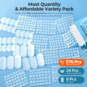 TKTK Pimple Patches showing different sizes available