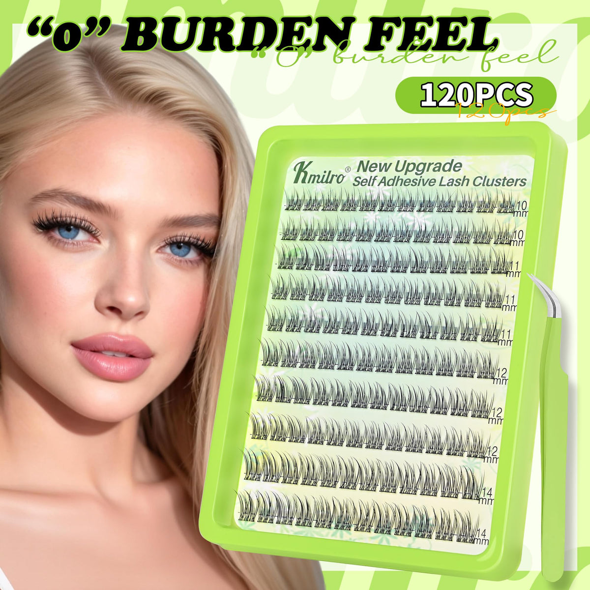 TMIELYBS self adhesive eyelashes in original tray