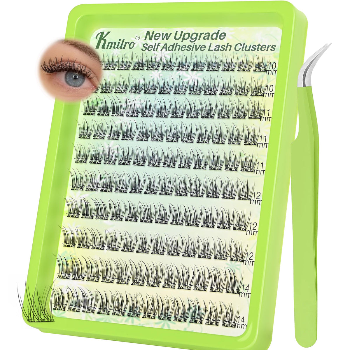 TMIELYBS self adhesive eyelashes mixed lengths packaging