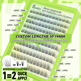 TMIELYBS self adhesive eyelashes side view