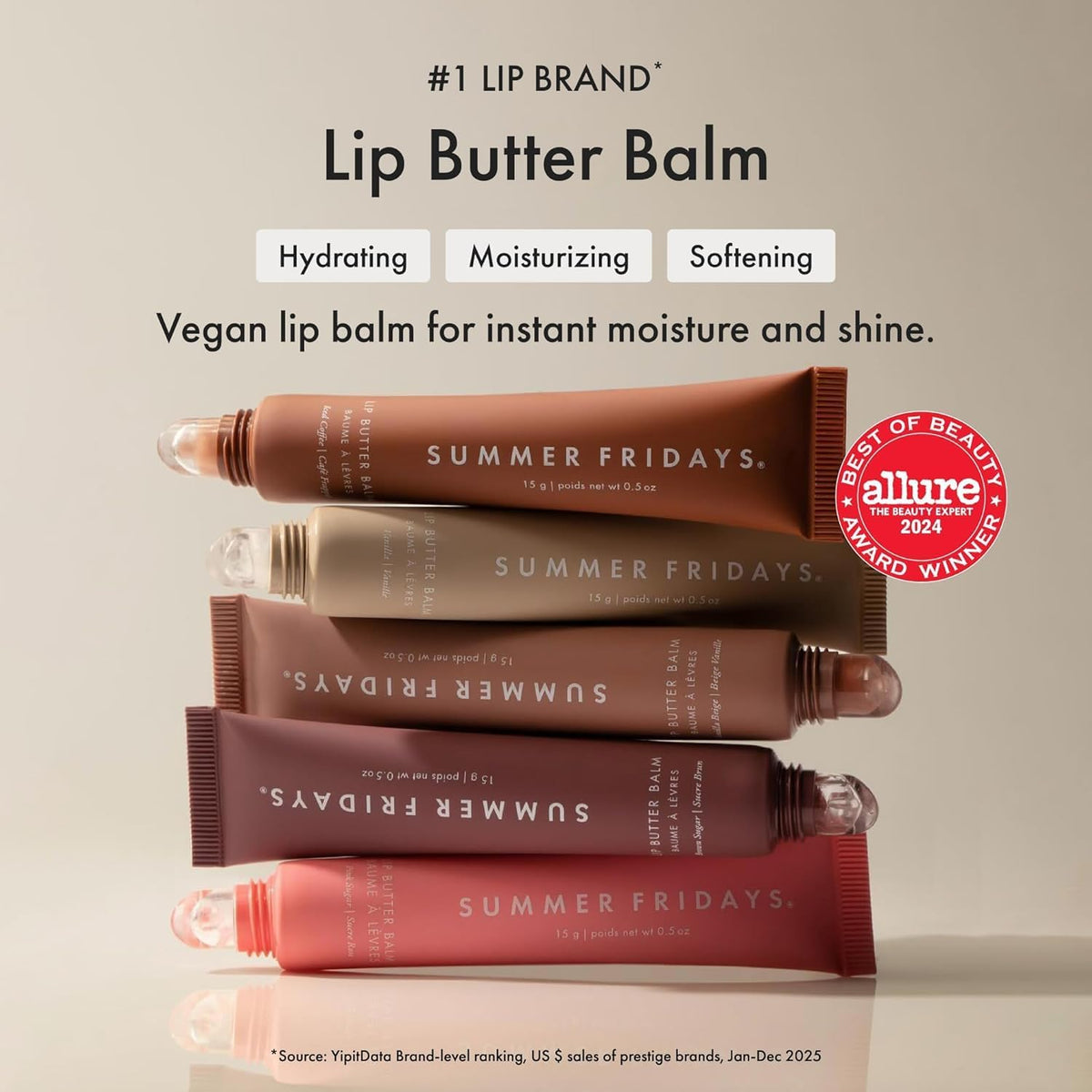 Toasted Marshmallow Lip Butter Balm swatch on skin