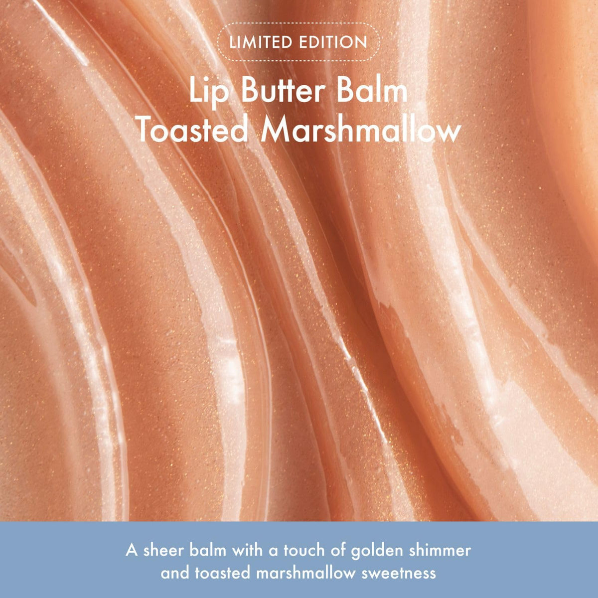 Toasted Marshmallow Lip Butter Balm with glossy finish