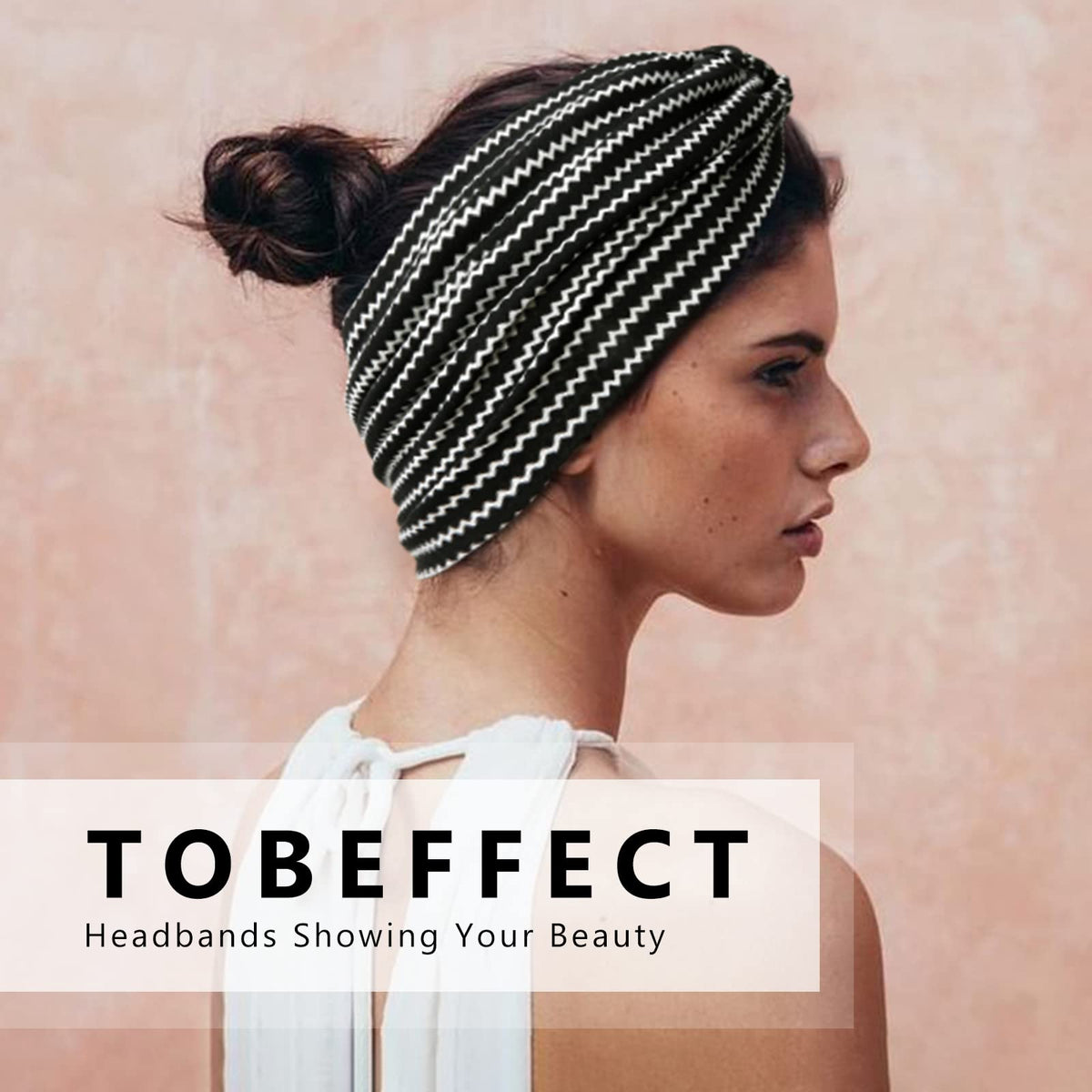 Tobeffect Boho Wide Headbands displayed in packaging