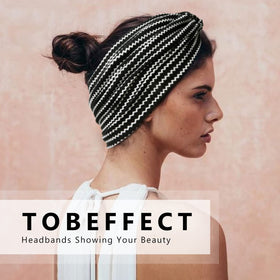 Tobeffect Boho Wide Headbands displayed in packaging
