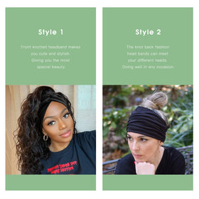 Tobeffect Extra Wide Black Turban Headband packaging