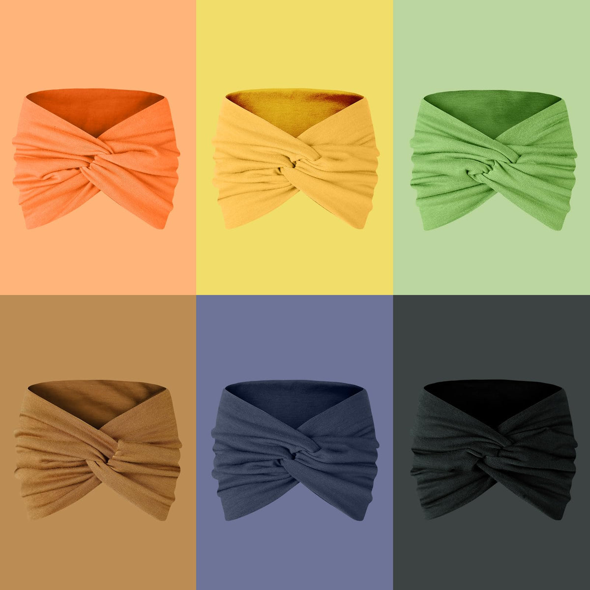 Tobeffect Extra Wide Turban Headbands lifestyle scene