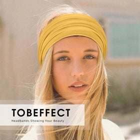 Tobeffect headband showcasing its soft polyester fabric