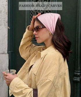 Tobeffect headband worn by a model outdoors