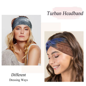 Tobeffect Tie Dye Headband laid flat showing design