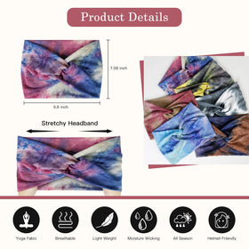 Tobeffect Tie Dye Turban Headband side view