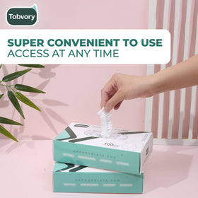 Tobvory Disposable Shower Cap transparent view
