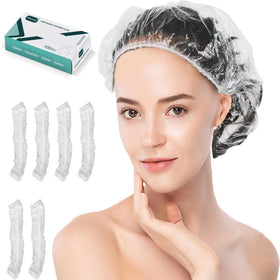 Tobvory Disposable Shower Caps 100PCS box front view