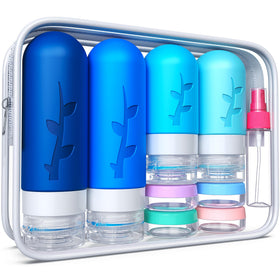 Tocelffe 18-pack travel bottles set with waterproof bag