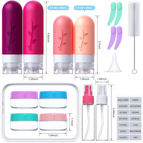 Tocelffe silicone bottles 3oz and 2oz in different colours