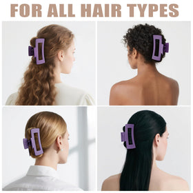 TOCESS 4.3 In Dark Purple Hair Claw Clip collection display