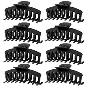TOCESS 4.3 Inch Black Hair Claw Clip front view