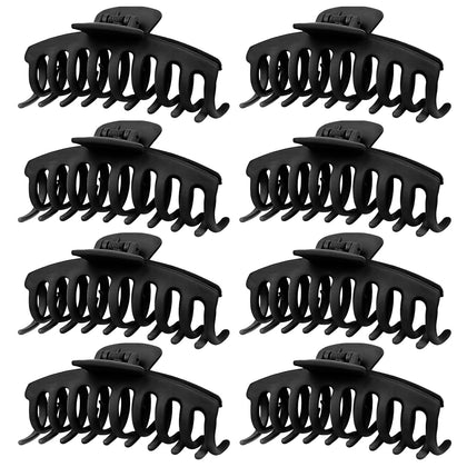 TOCESS 4.3 Inch Black Hair Claw Clip front view
