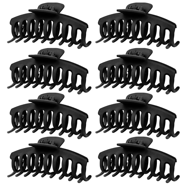 TOCESS 4.3 Inch Black Hair Claw Clip front view