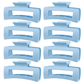 TOCESS Glacier Blue Large Matte Square Hair Clip front view