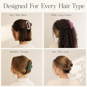 TOCESS Jumbo Hair Claw Clips assorted colours display