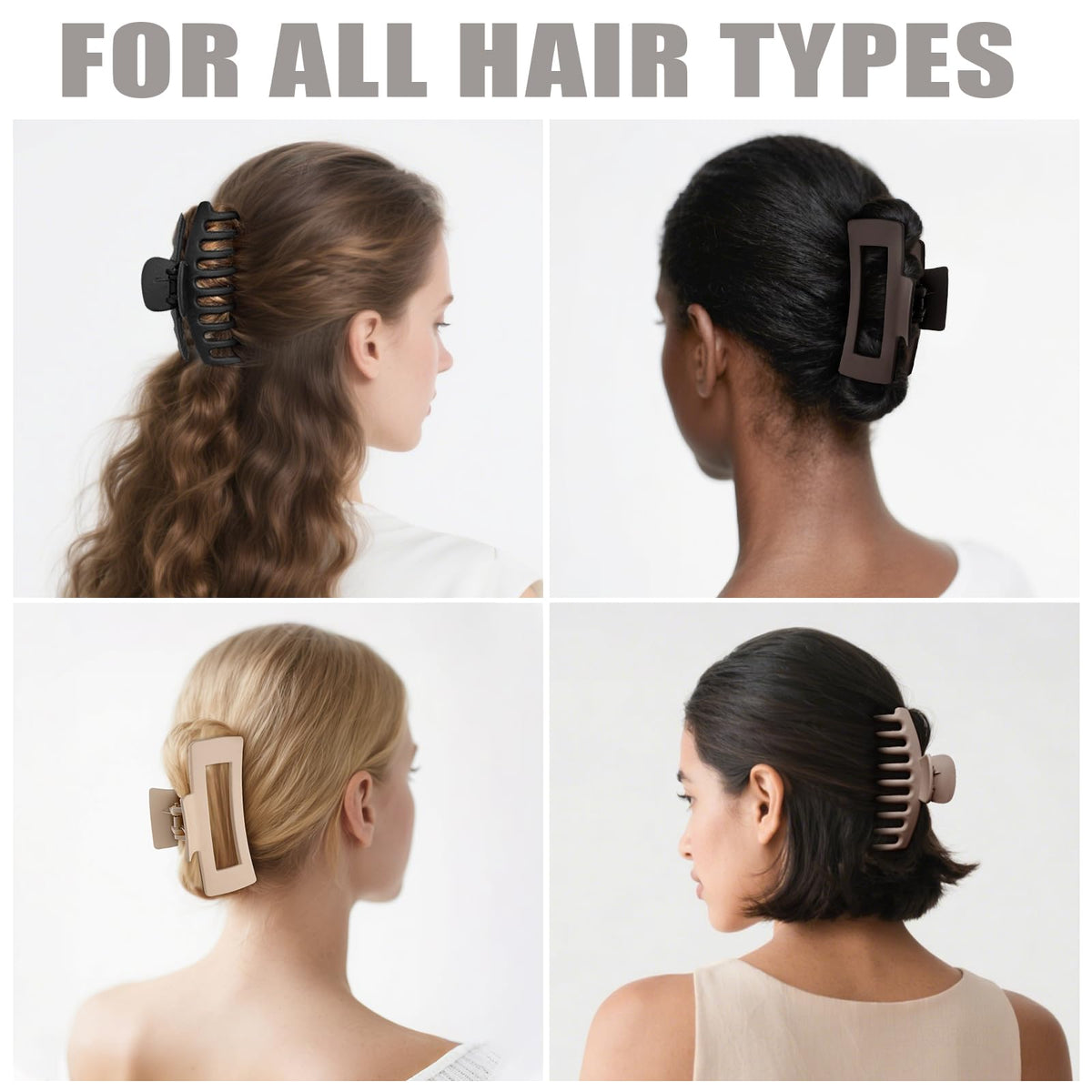 TOCESS Large Hair Claw Clips featuring 7-coil spring design