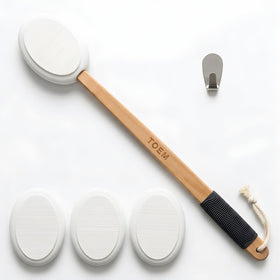 toem Back Lotion Applicator 18-inch with 4 pads front view