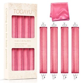 Togayu Heatless Curls Set includes jumbo velvet curlers and satin scarf