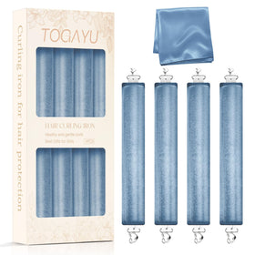 Togayu Heatless Curls Set with 3 jumbo velvet curlers and satin scarf
