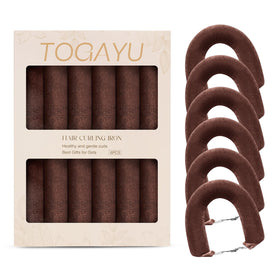 Togayu Heatless Curls Set with jumbo velvet curlers and satin scarf
