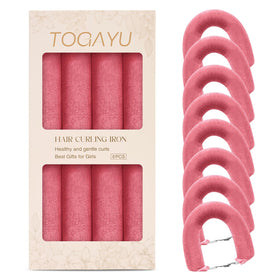Togayu Heatless Curls Set with jumbo velvet curlers and satin scarf