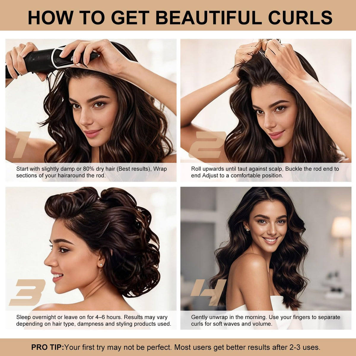 Togayu Heatless Curls Set with luxurious satin scarf